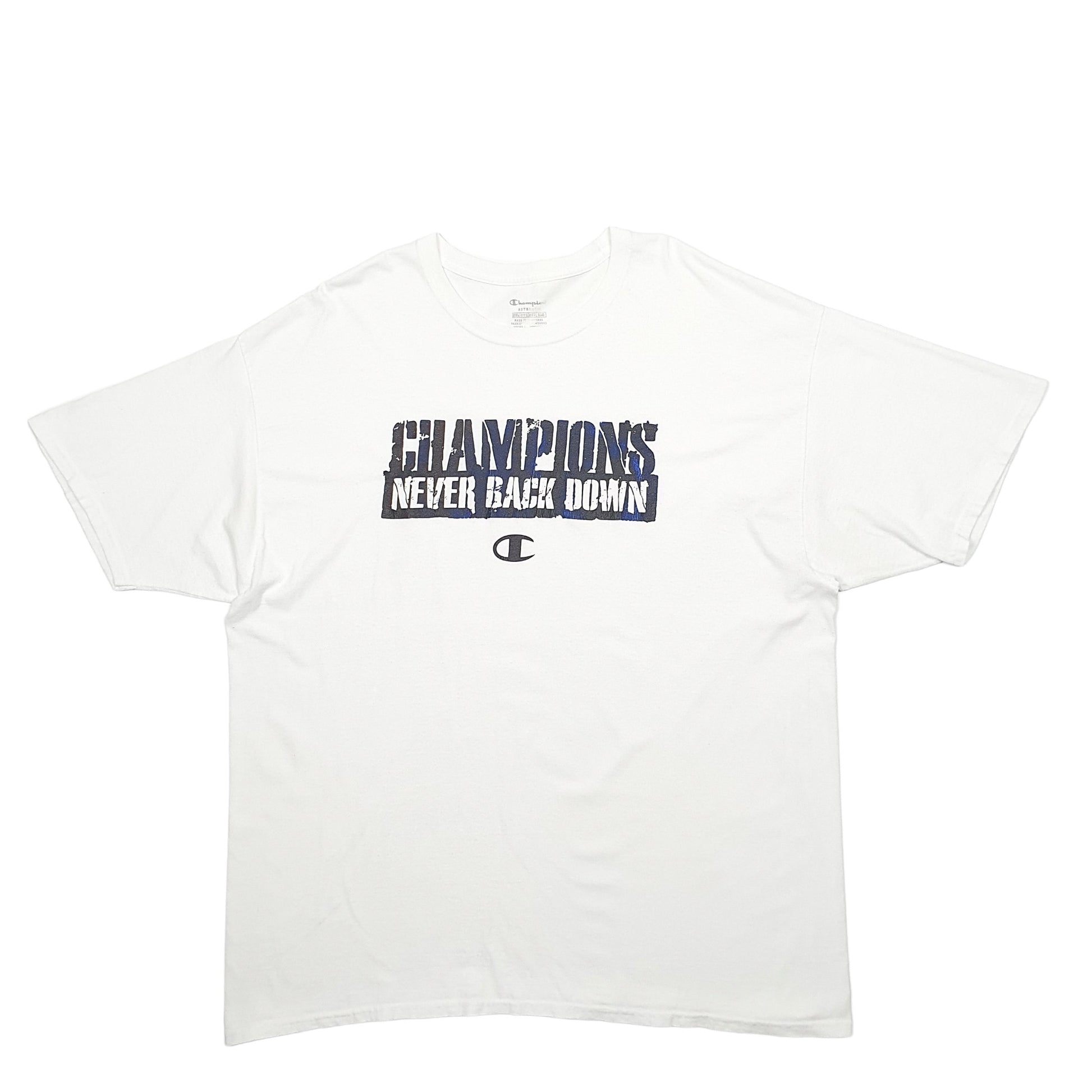 Mens White Champion  Short Sleeve T Shirt
