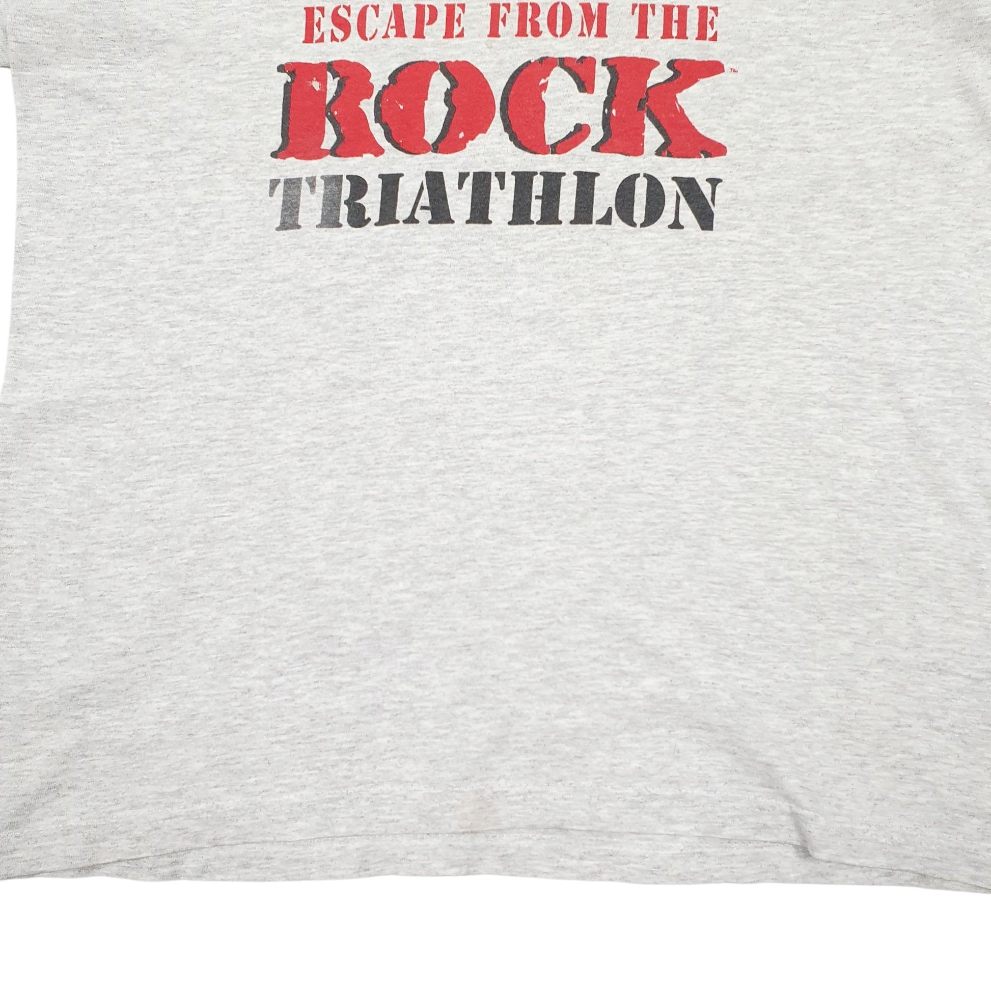 Mens Grey Fruit Of The Loom Vintage 90s Short Sleeve T Shirt