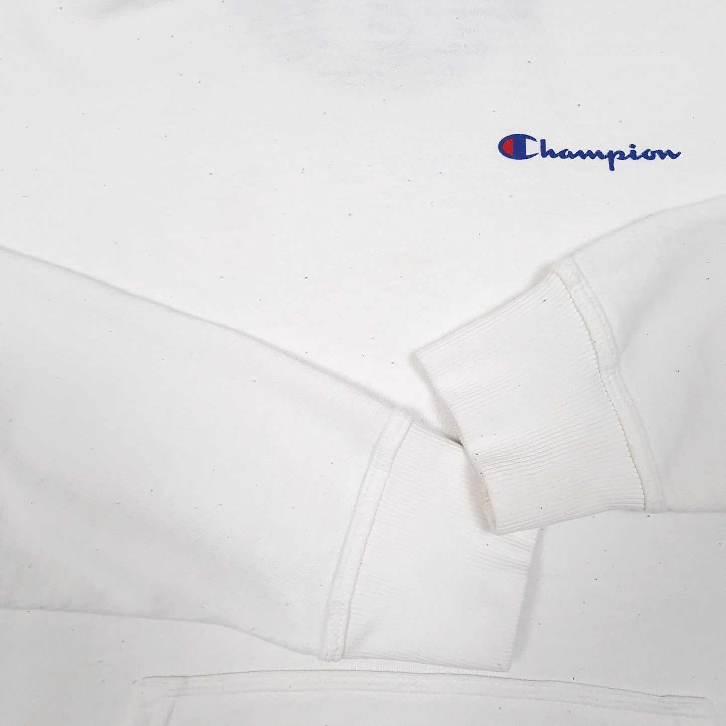 Mens White Champion  Hoodie Jumper