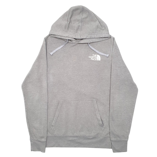 Mens Grey The North Face Spellout Hoodie Jumper