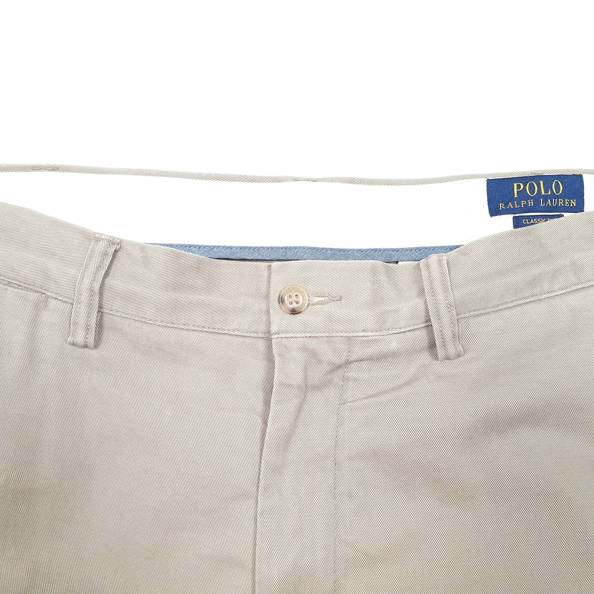Mens Beige Polo Ralph Lauren Classic Chino Trousers