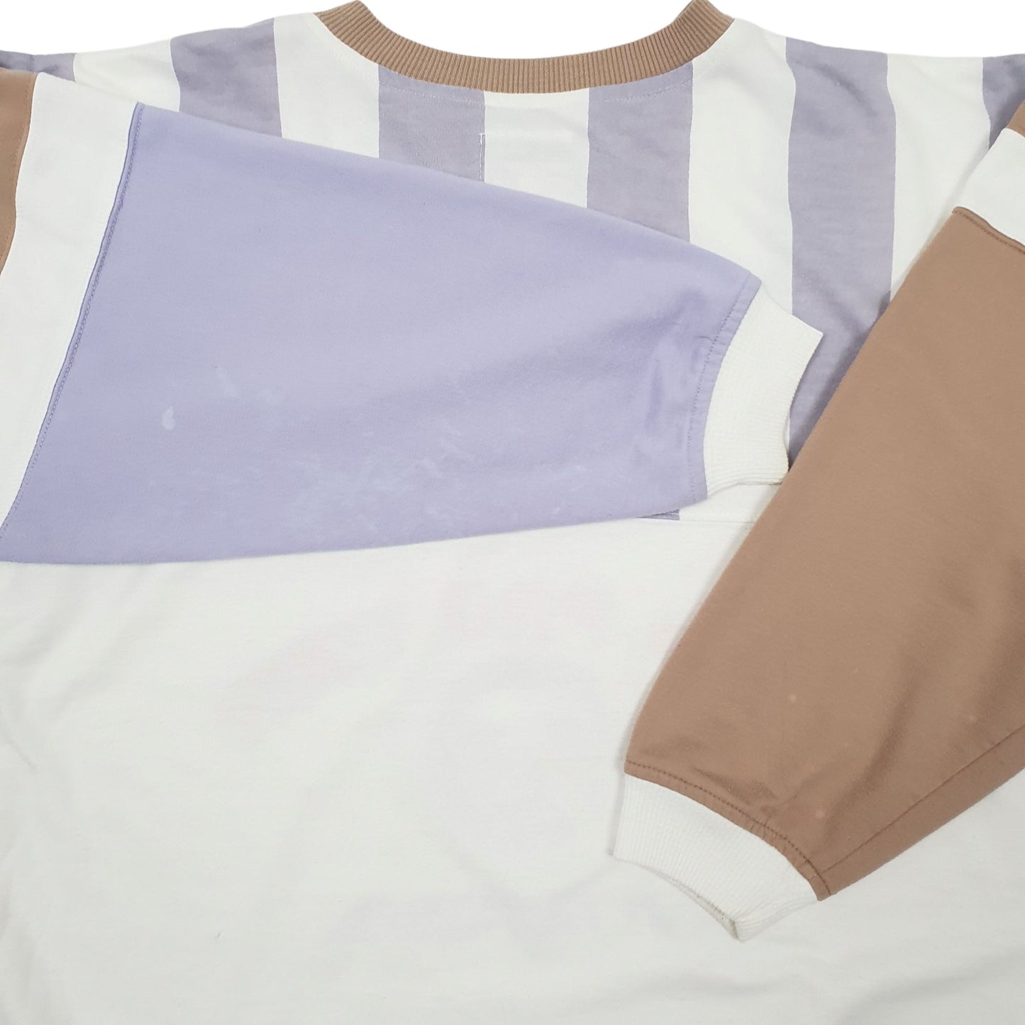 Mens White Greenline International Lightweight Vintage 90s Crewneck Jumper