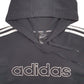 Mens Black Adidas Spellout Hoodie Jumper
