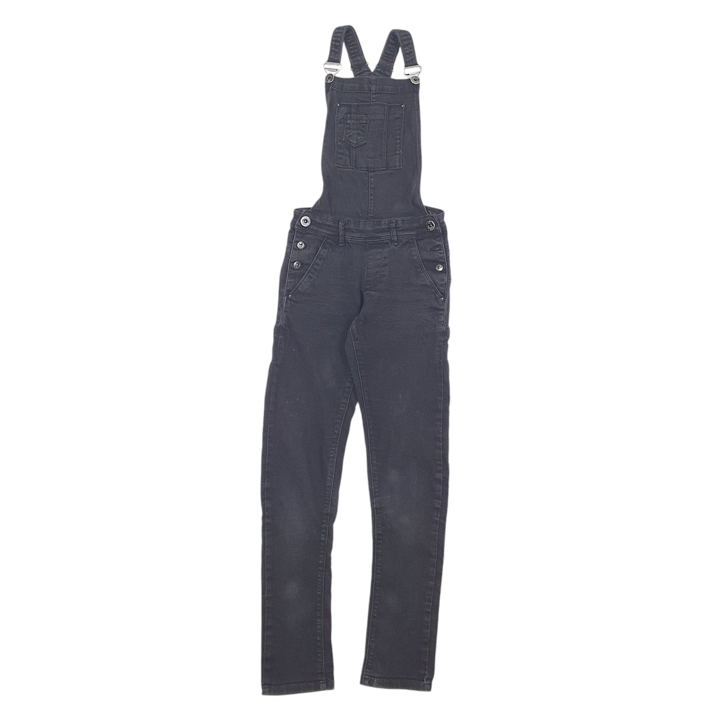 Womens Black Unbranded  Dungaree Trousers