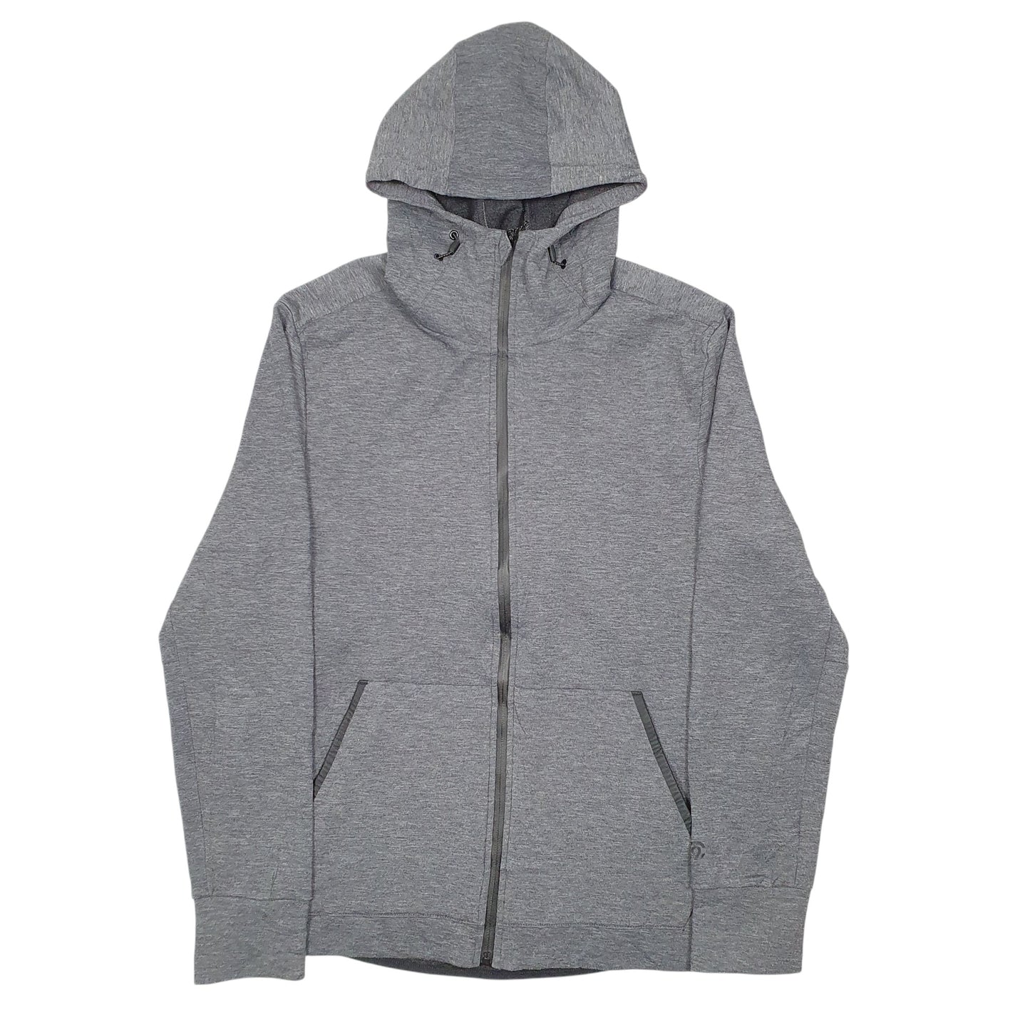 Mens Grey Champion Hoodie C9 Full Zip Jumper