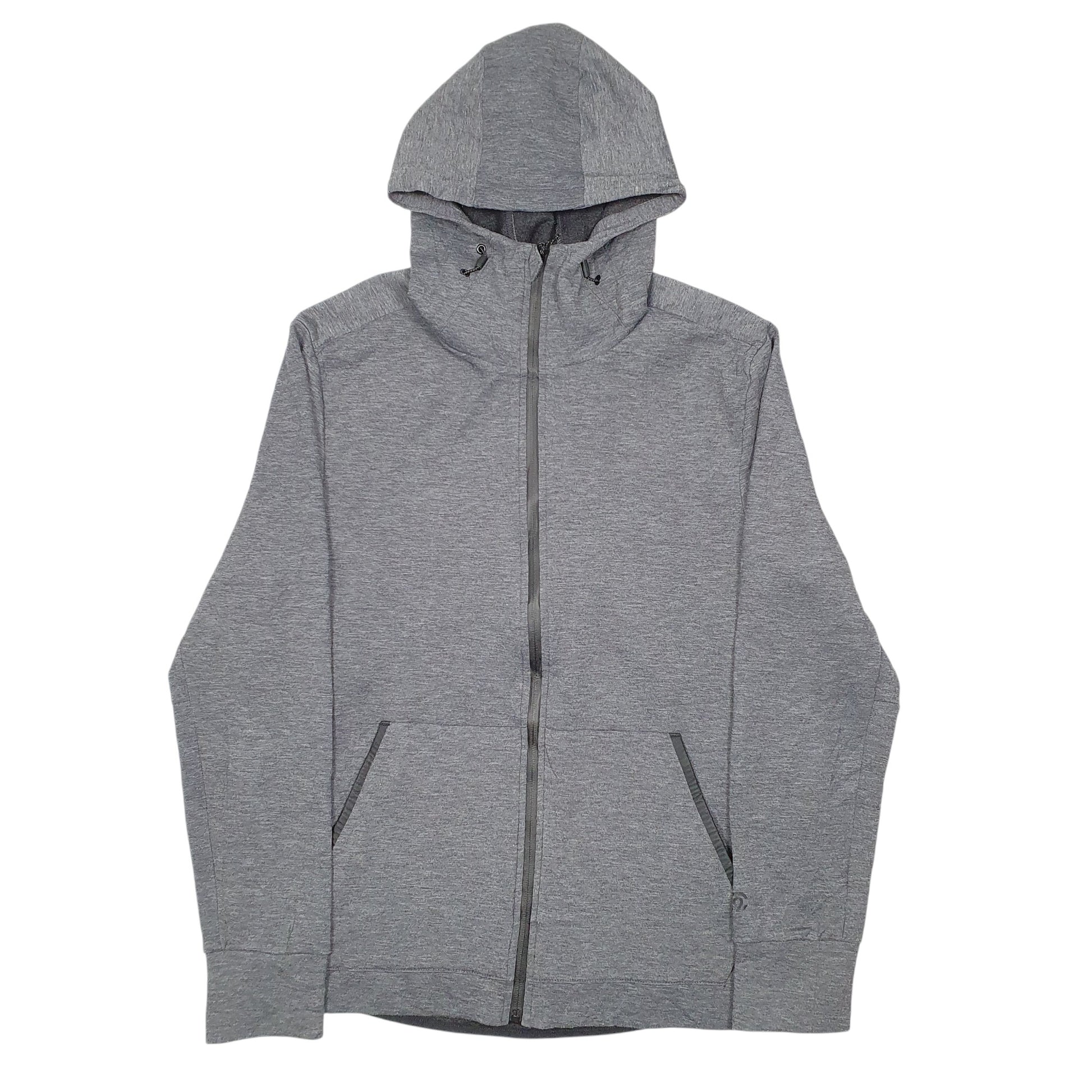 Mens Grey Champion Hoodie C9 Full Zip Jumper