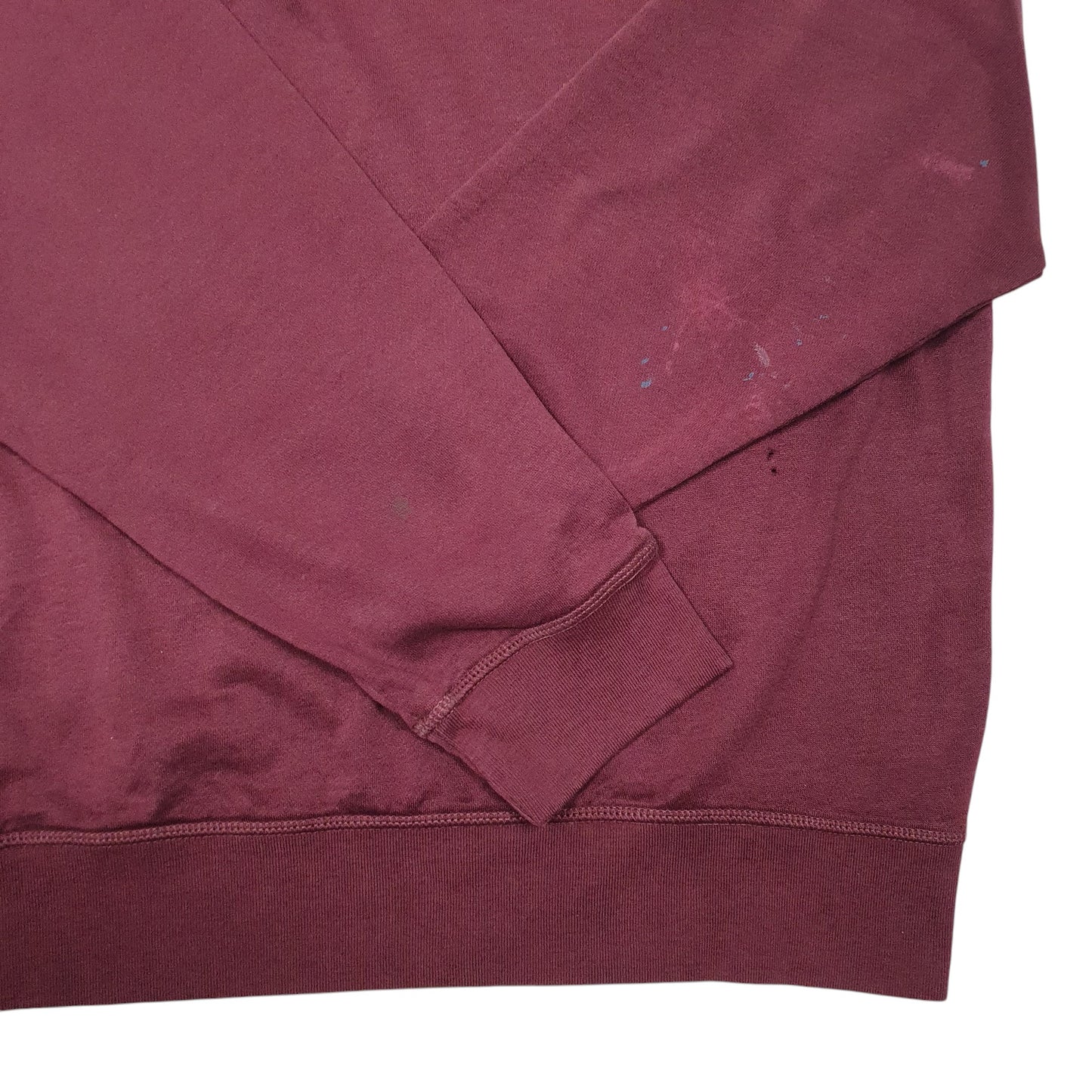 Mens Burgundy Nautica  Quarter Zip Jumper