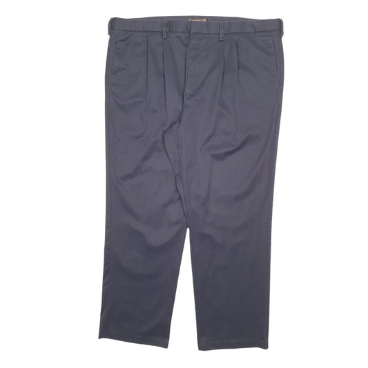 Mens Navy Dockers Double Pleated Chino Trousers