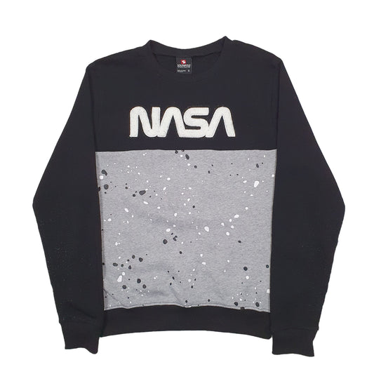Mens Black Southpole NASA Crewneck Jumper