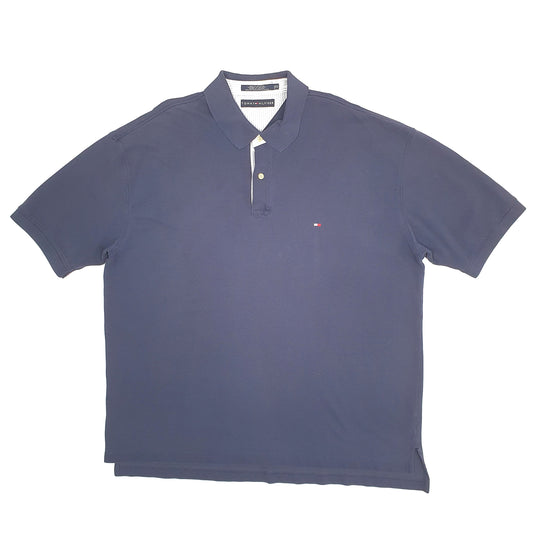 Mens Navy Tommy Hilfiger  Short Sleeve Polo Shirt