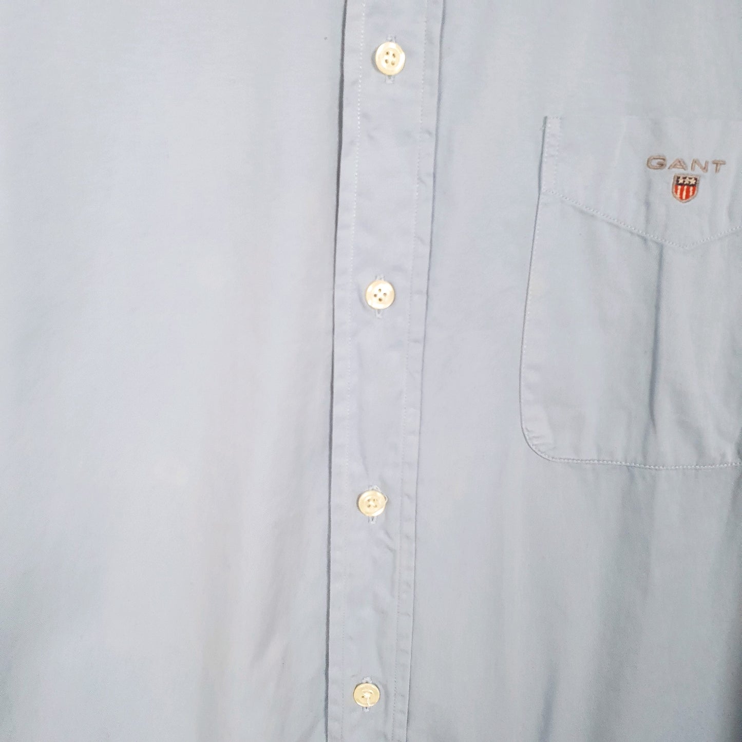 Mens Blue Gant Sport Fit Tribeca Twill Long Sleeve Shirt