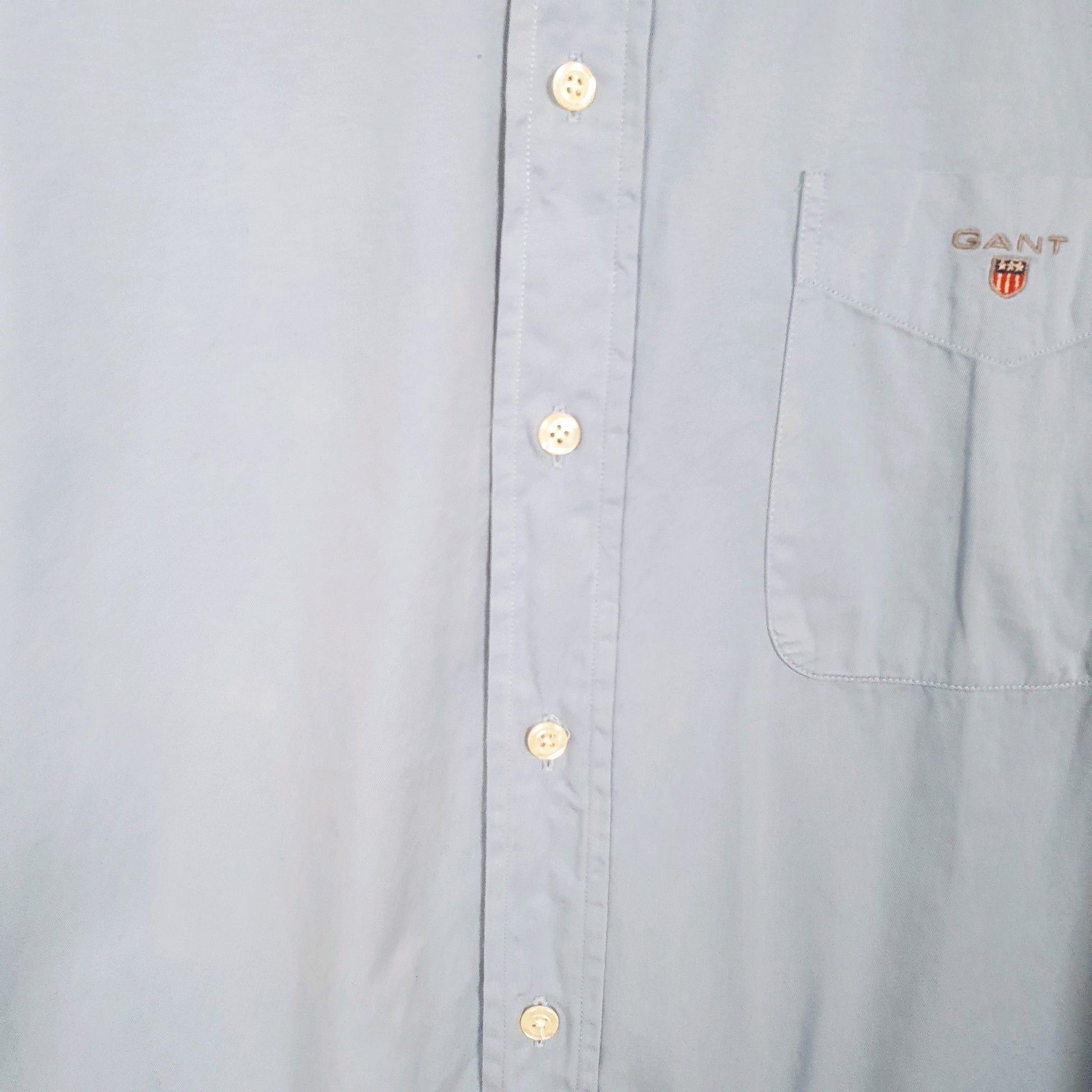 Mens Blue Gant Sport Fit Tribeca Twill Long Sleeve Shirt