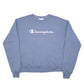 Womens Grey Champion Script Crewneck Jumper