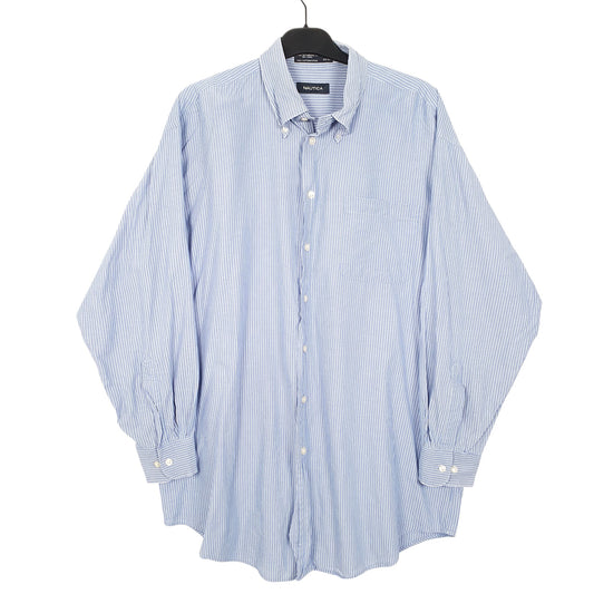 Mens Blue Nautica  Long Sleeve Shirt
