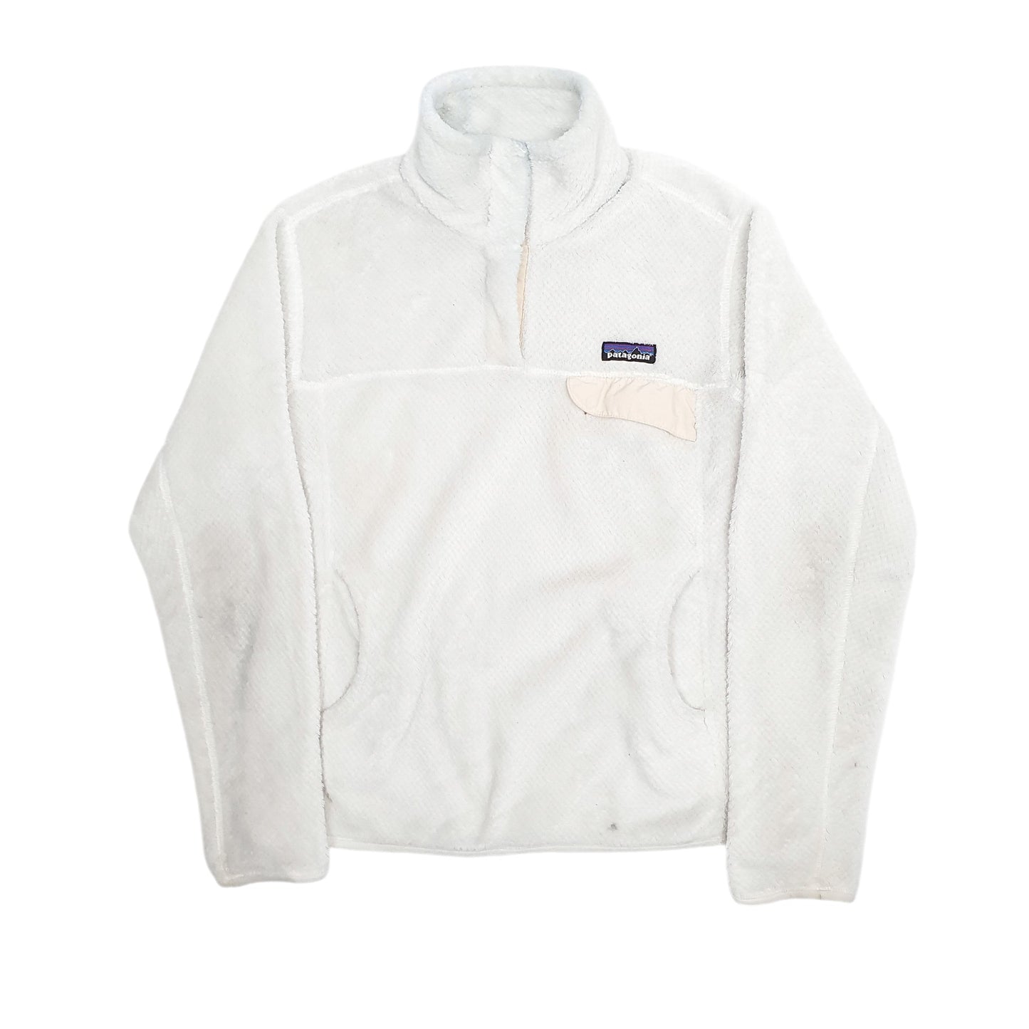 Womens White Patagonia Re Tool Snap T Quarter Zip Jumper