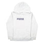 Womens Grey Puma Spellout Hoodie Jumper