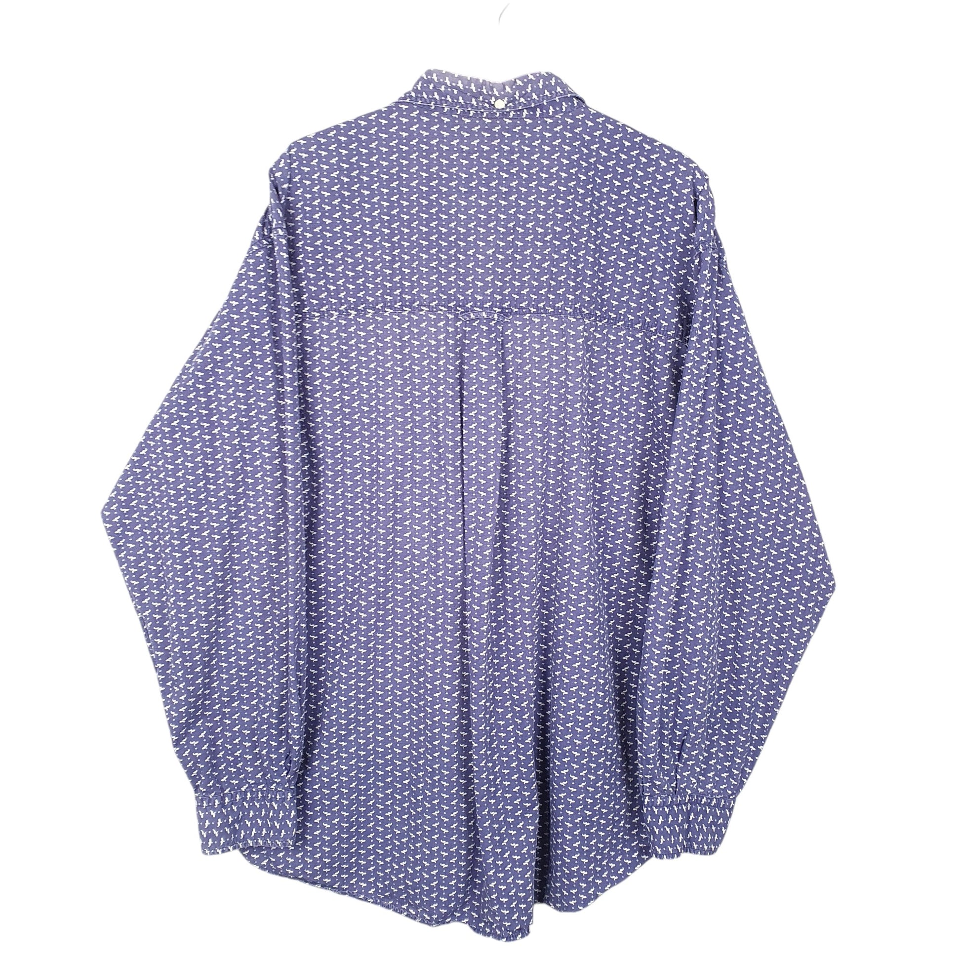 Mens Navy Wrangler  Long Sleeve Shirt