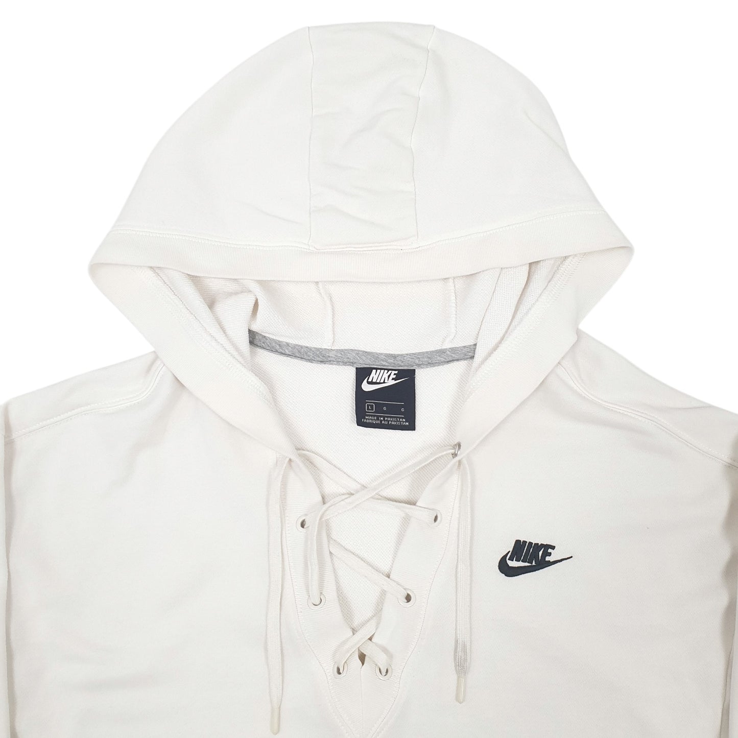 Mens White Nike Hockey Hoodie Jumper