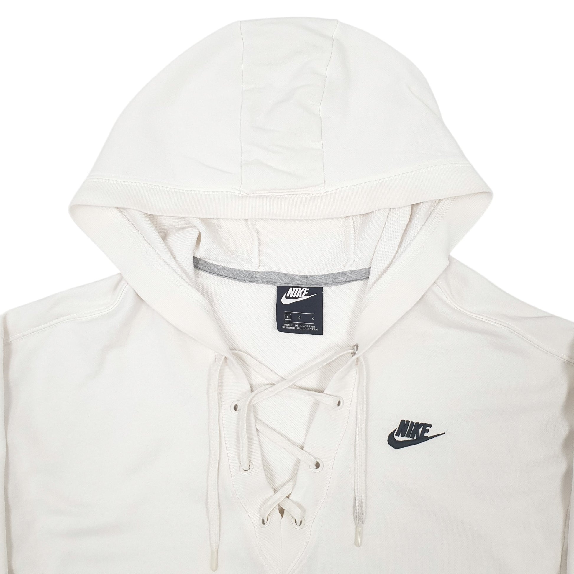 Mens White Nike Hockey Hoodie Jumper