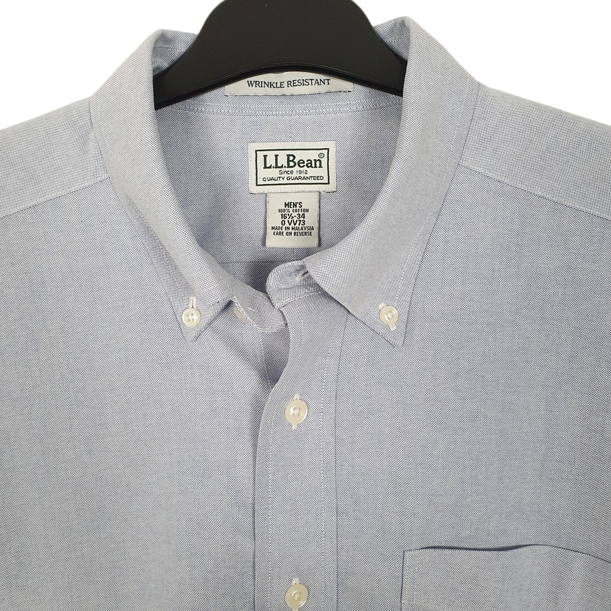 Mens Blue L.L.Bean  Long Sleeve Shirt