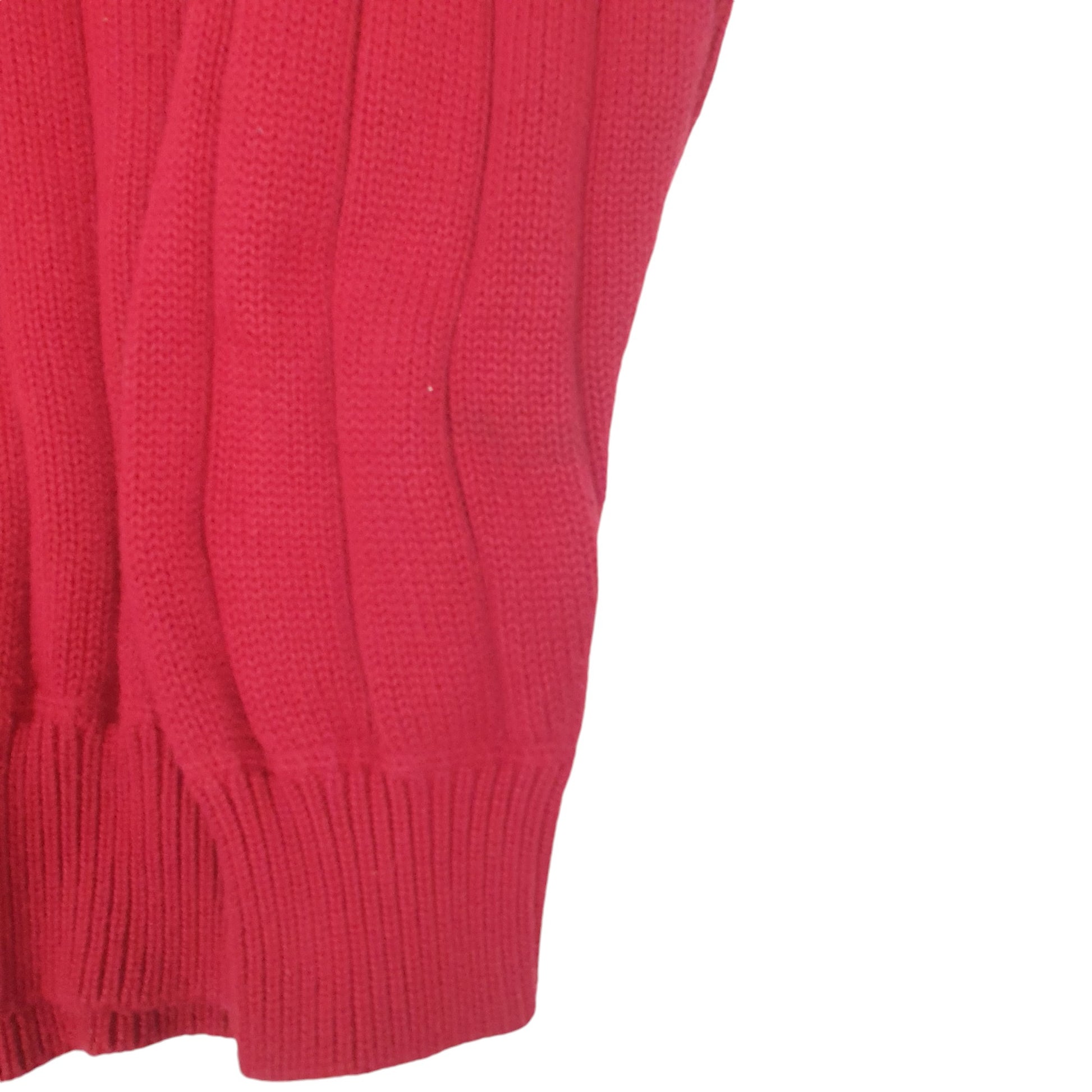 Mens Red Nautica Knitwear Crewneck Jumper