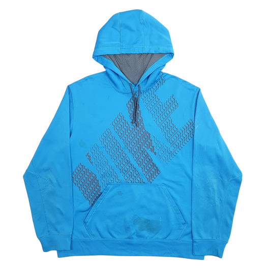 Mens Blue Nike Therma-Fit Hoodie Jumper