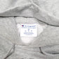 Mens Grey Champion Boston University Spellout Hoodie Jumper