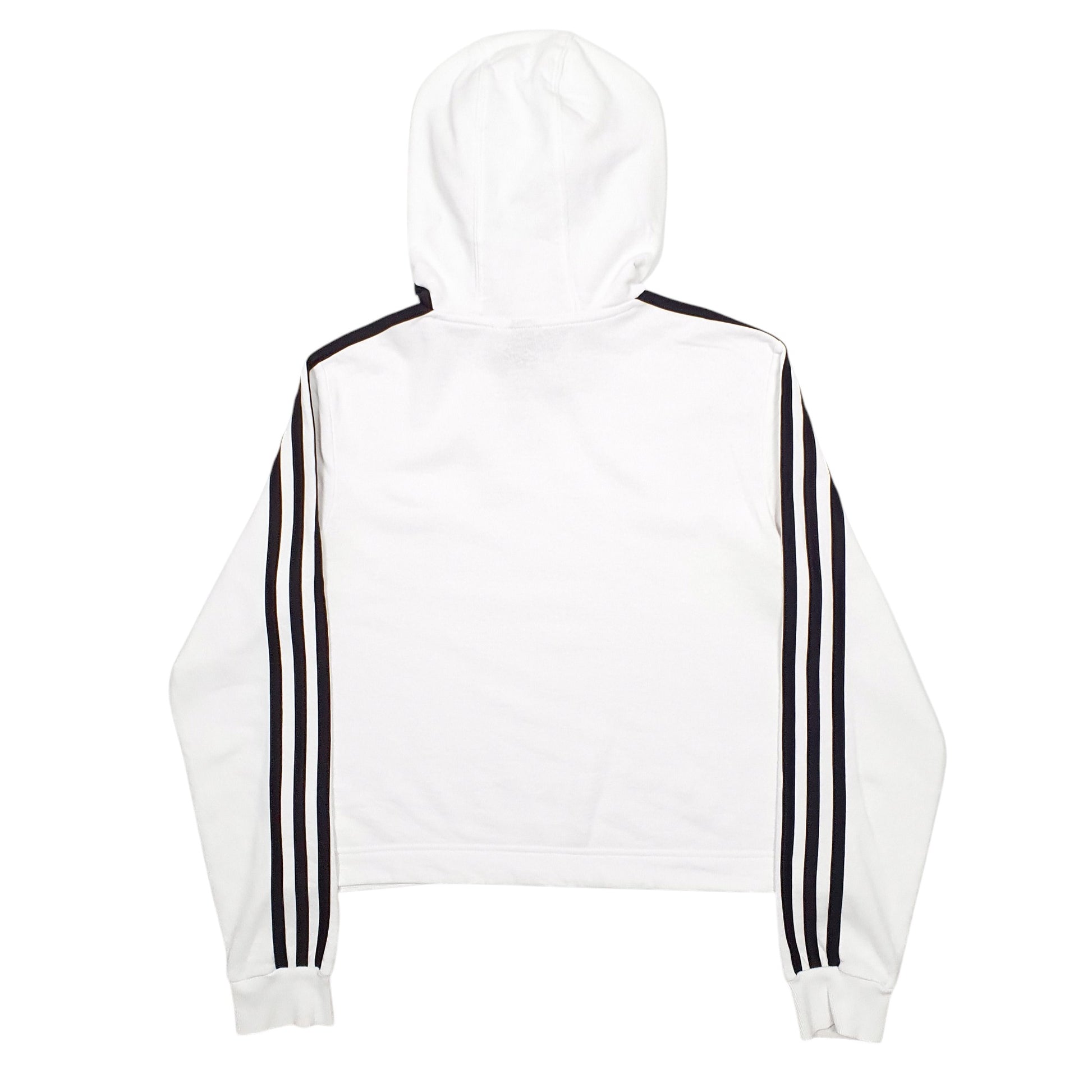 Womens White Adidas  Hoodie Jumper