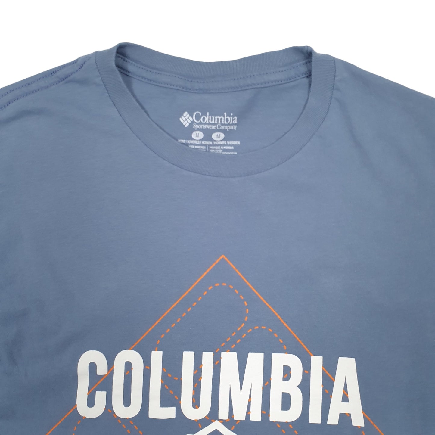 Mens Blue Columbia Sportswear Spellout Short Sleeve T Shirt