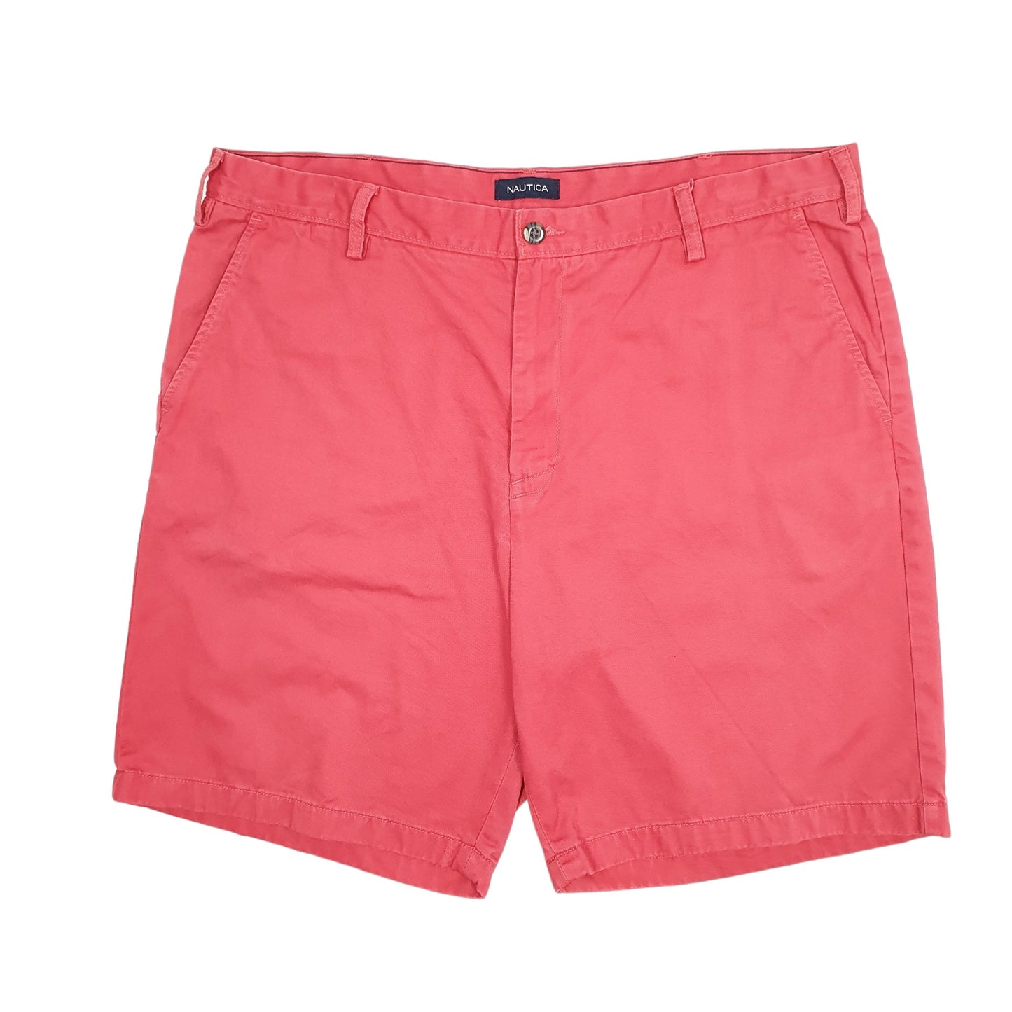 Mens Red Nautica Deck Chino Shorts