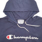 Mens Navy Champion Spellout Hoodie Jumper