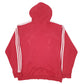 Mens Red Adidas Spellout Hoodie Jumper