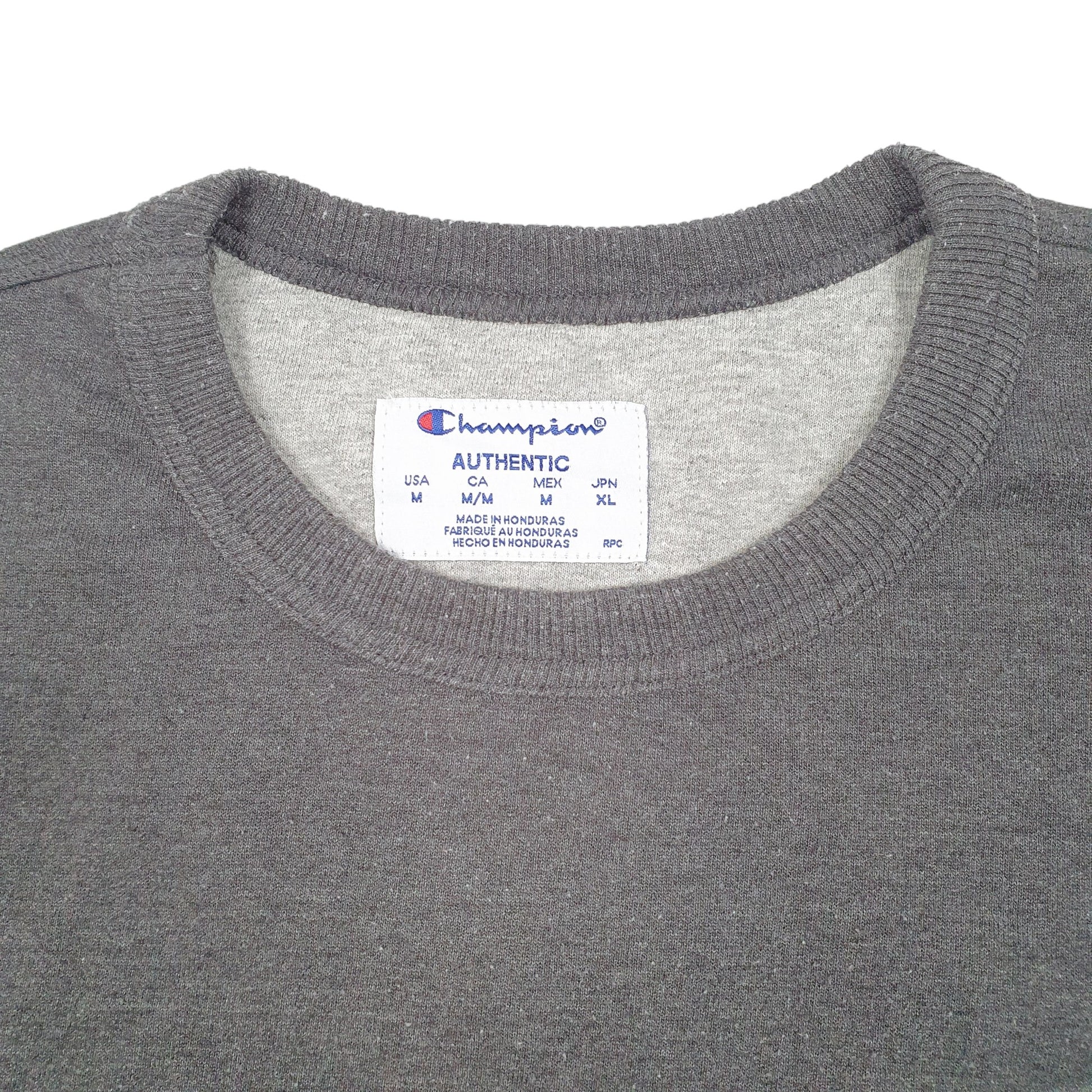 Mens Grey Champion  Crewneck Jumper