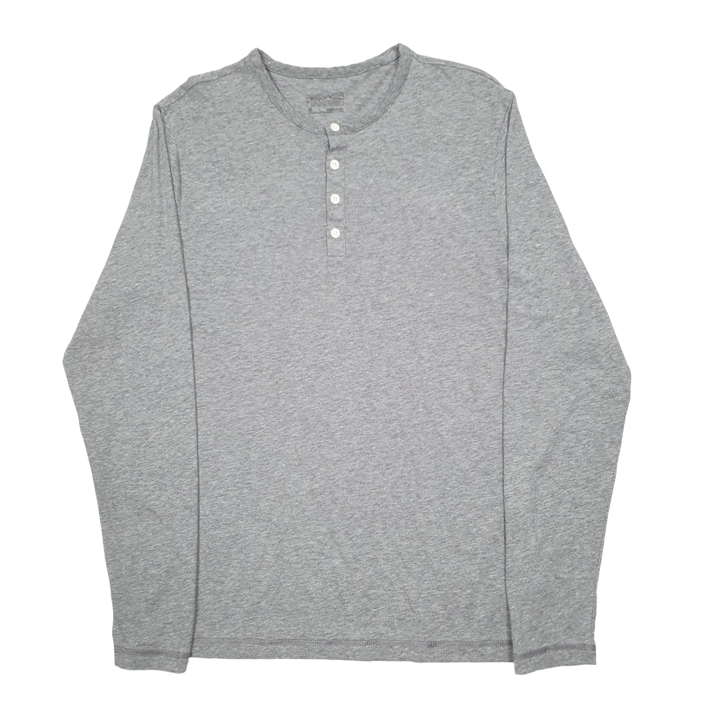 Mens Grey Patagonia  Long Sleeve T Shirt