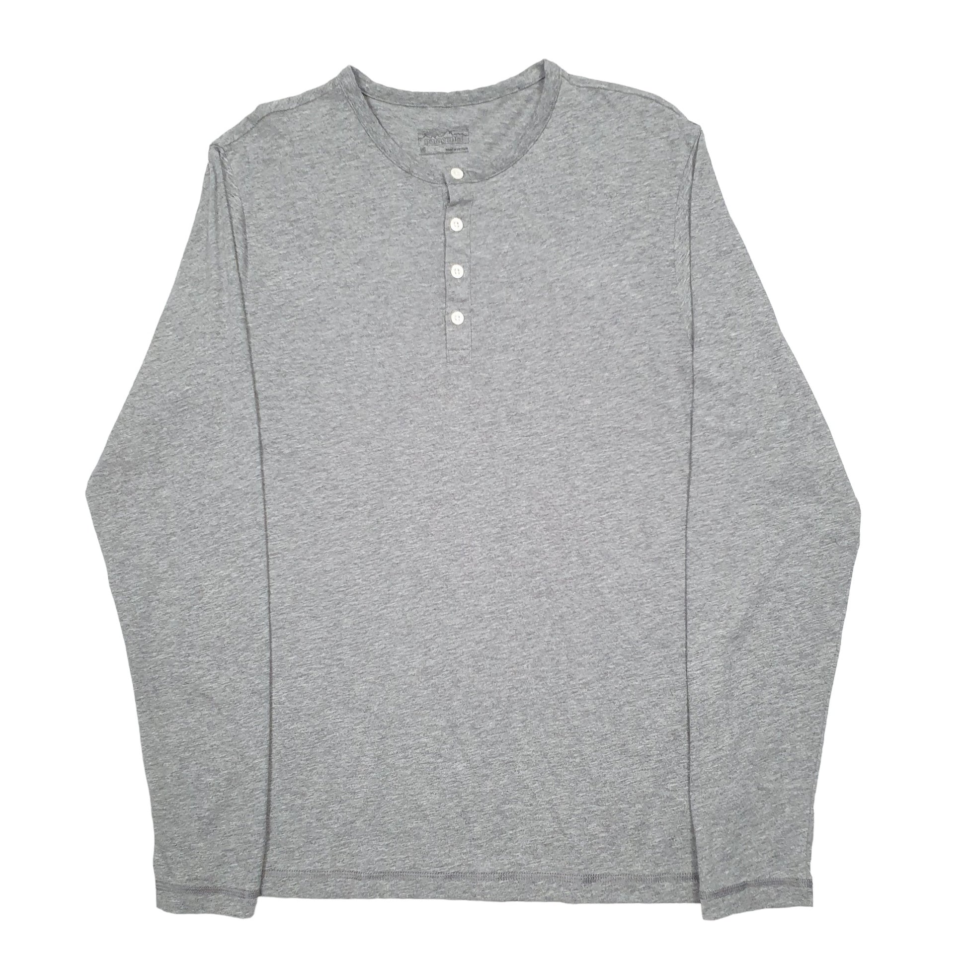Mens Grey Patagonia  Long Sleeve T Shirt