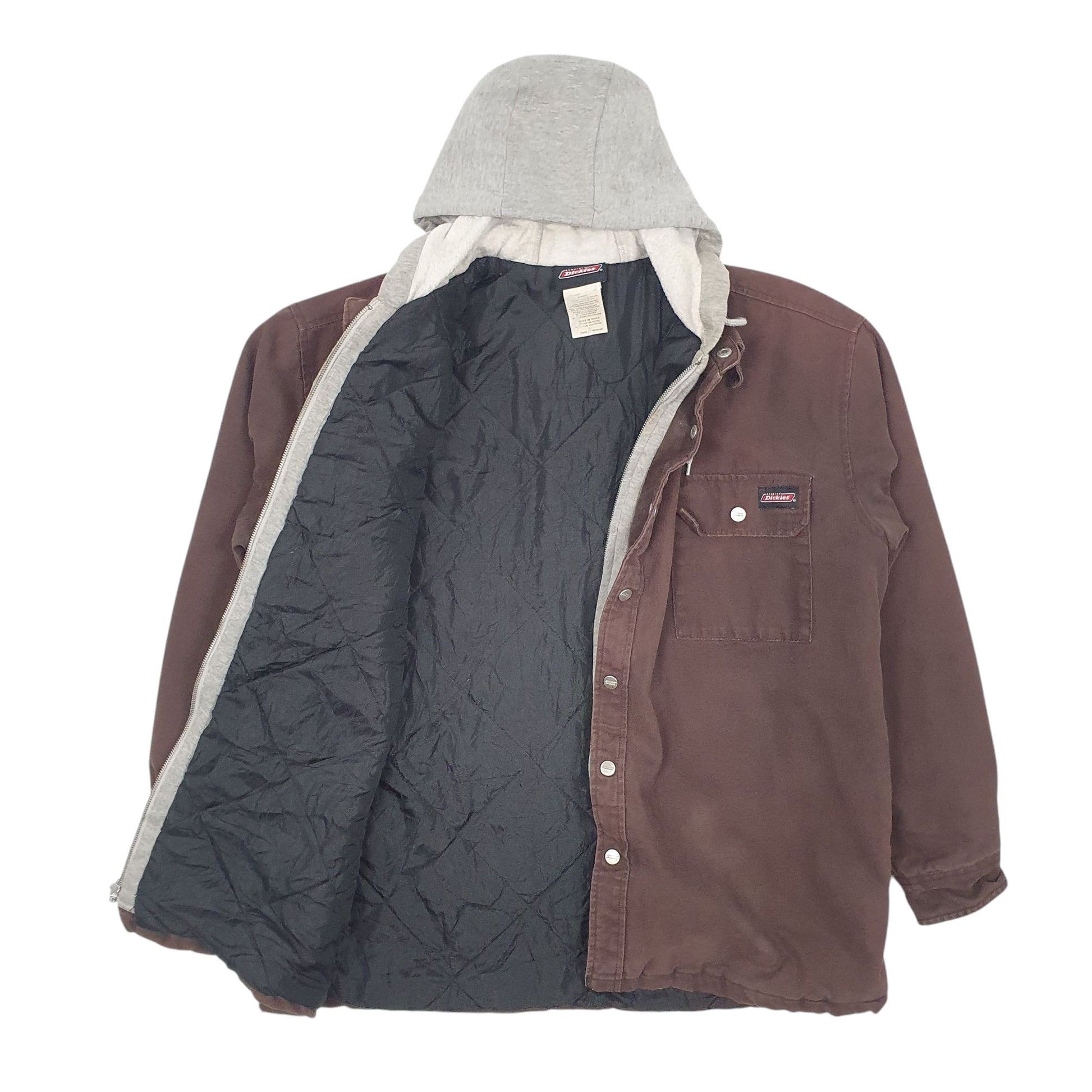 Mens Brown Dickies  Full Zip Coat