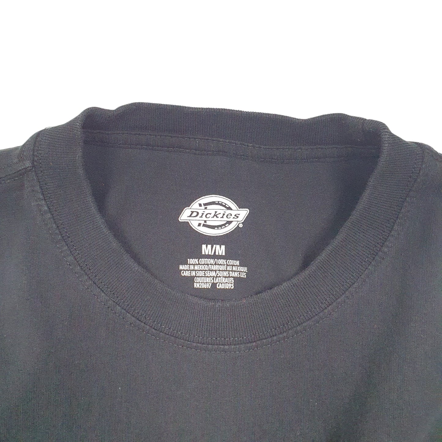Mens Black Dickies Pocket Workwear Short Sleeve T Shirt