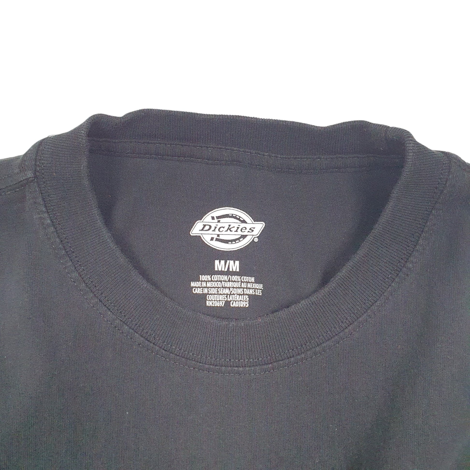 Mens Black Dickies Pocket Workwear Short Sleeve T Shirt