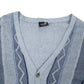 Mens Blue Triario  Cardigan Jumper