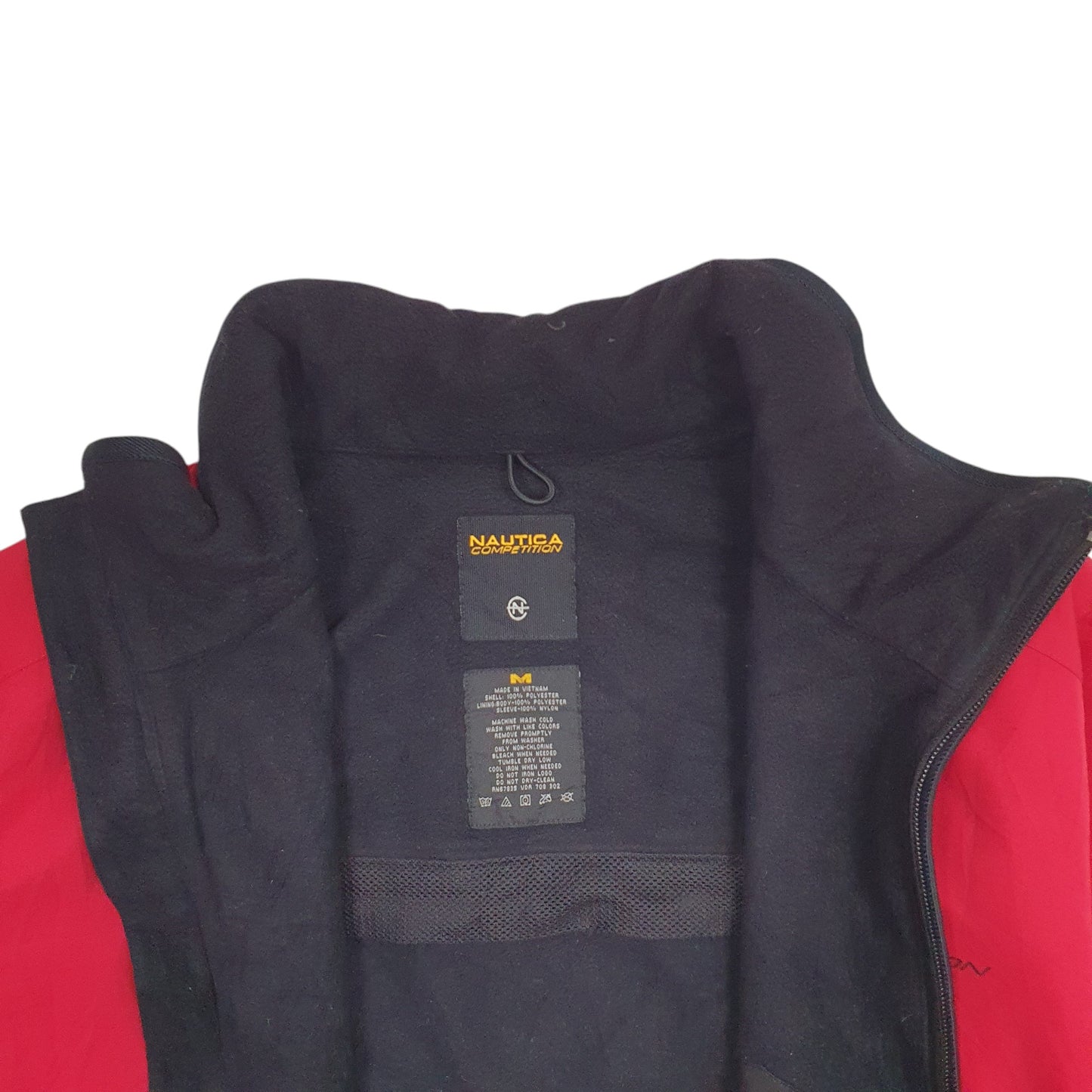 Mens Red Nautica Competition Vest Coat