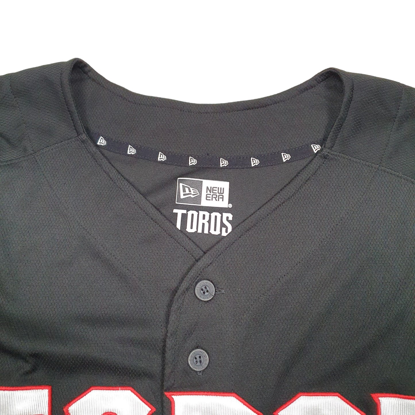 Mens Black New Era Baseball Jersey Tijuana Toros Short Sleeve T Shirt