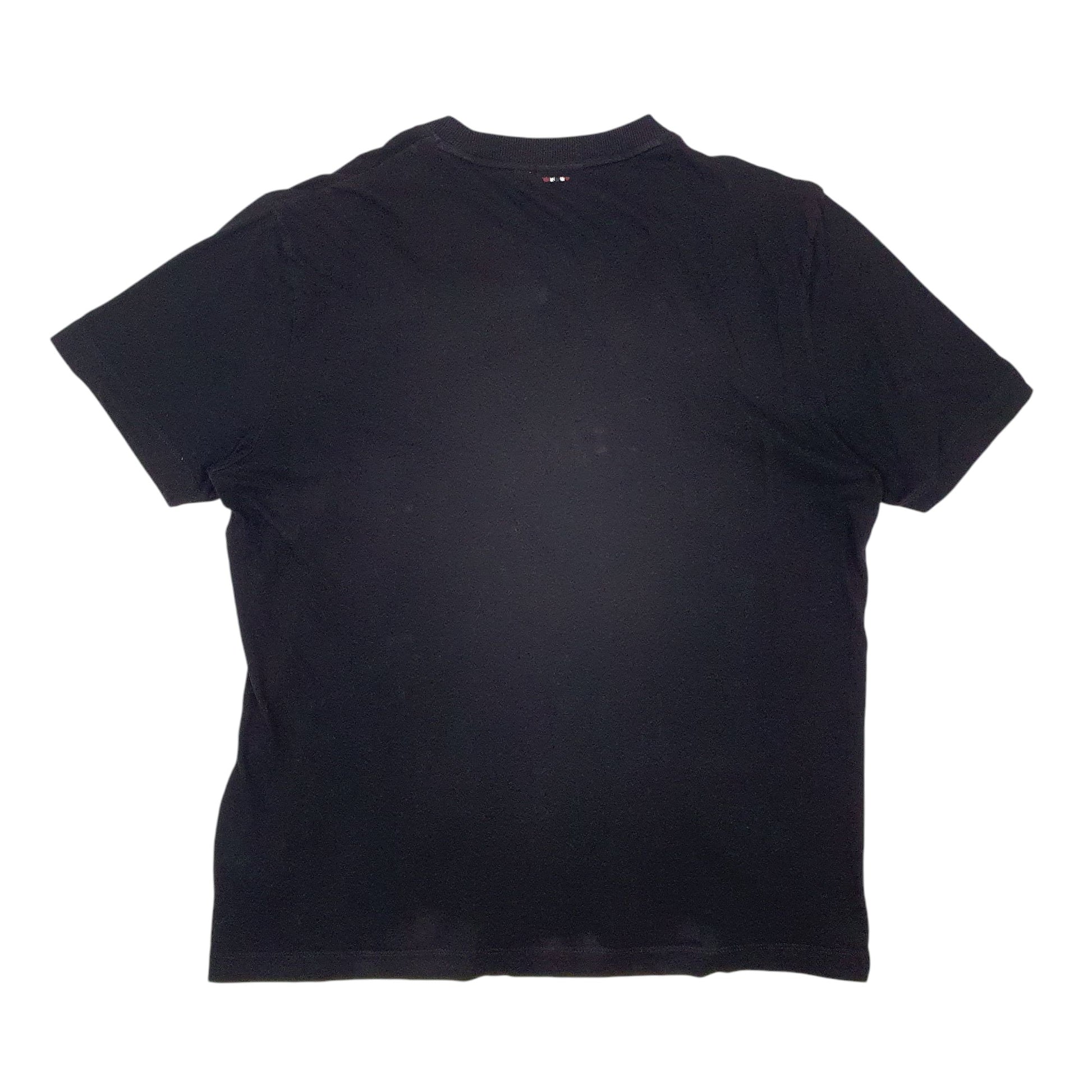 Mens Black Napapijri Geographic  Short Sleeve T Shirt