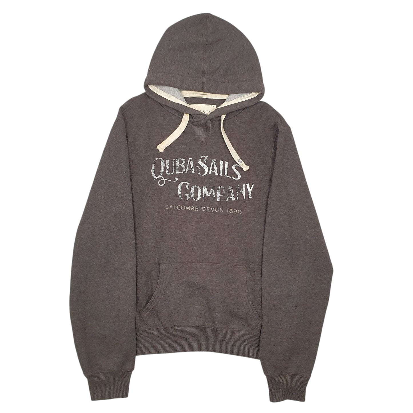 Mens Grey Quba & Co  Hoodie Jumper