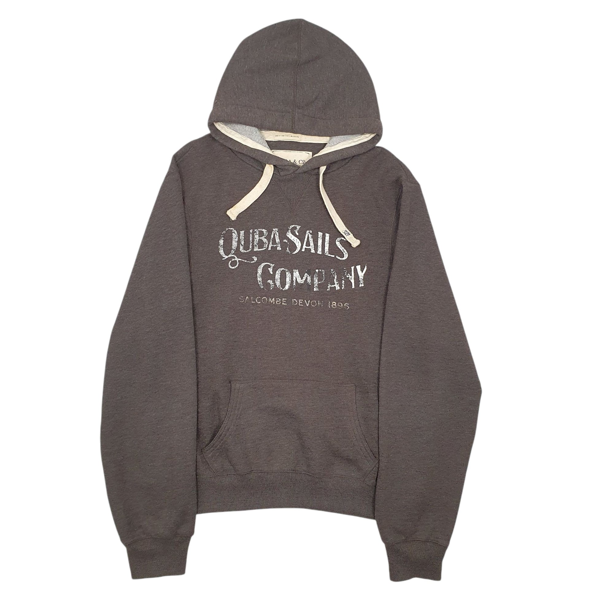Mens Grey Quba & Co  Hoodie Jumper