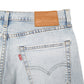 Mens Blue Levis Denim Jeans Jorts 511 Slim Cut Offs Distressed Denim Shorts