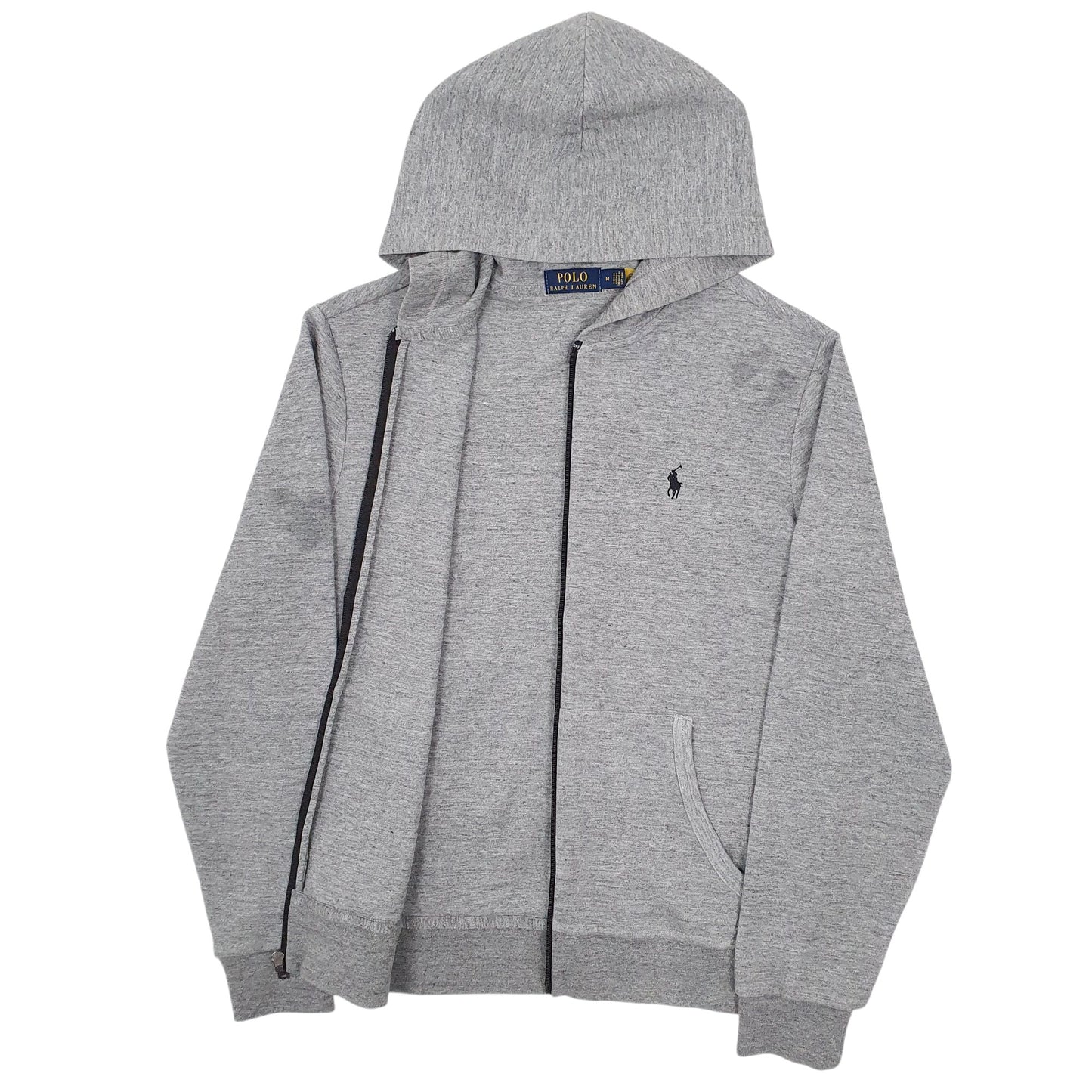Mens Grey Polo Ralph Lauren Hoodie Full Zip Jumper