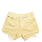 Womens Yellow Levis 501 Jorts Denim Shorts