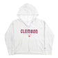 Womens Grey Champion Clemson Tigers Hoodie Jumper