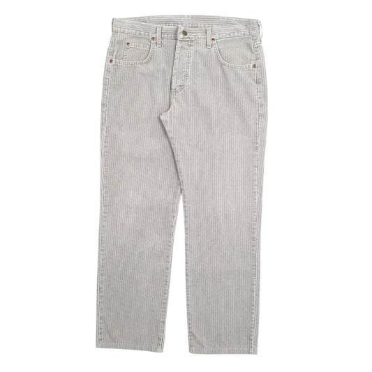 Mens Grey Lee  Corduroy Trousers