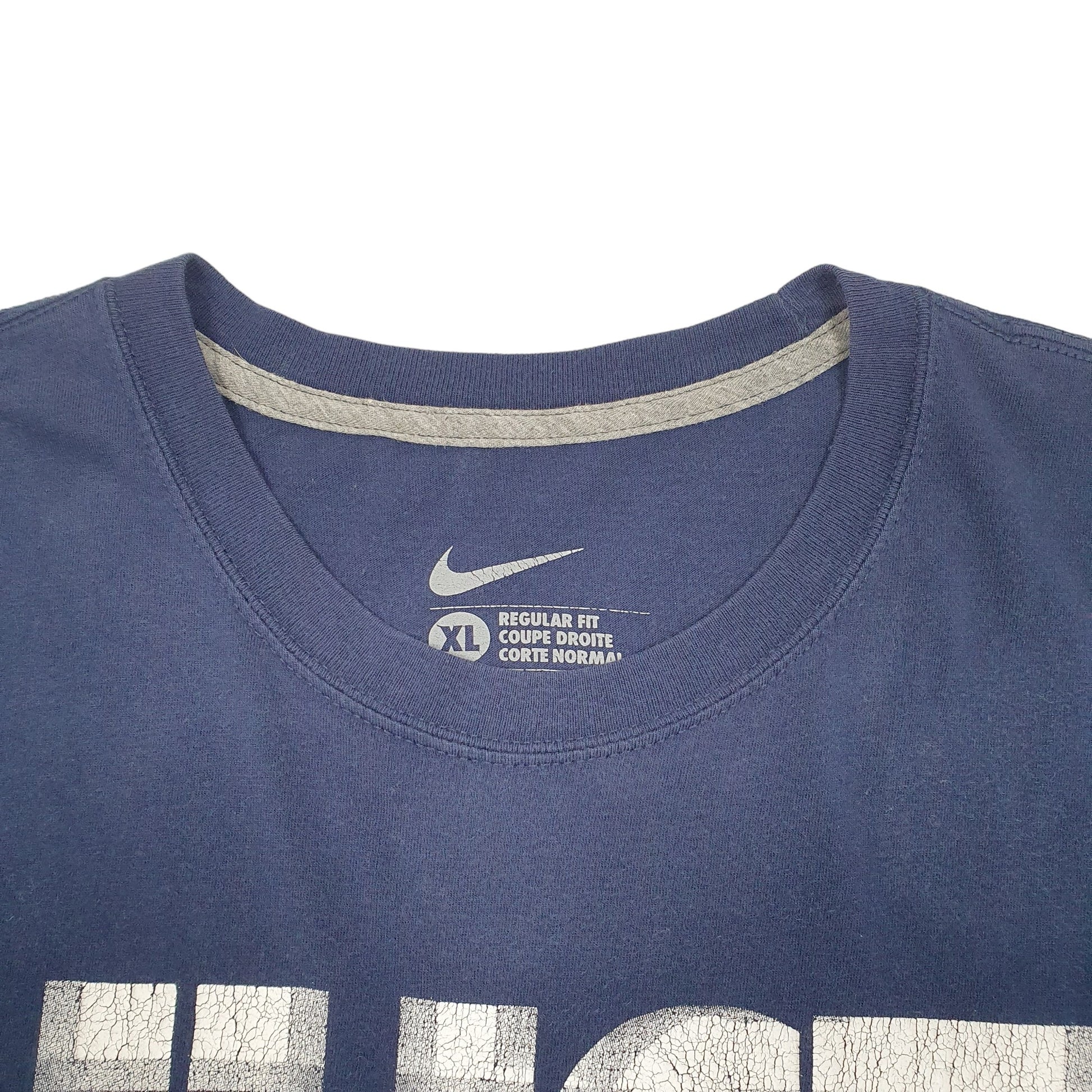 Mens Navy Puma Just Do It Short Sleeve T Shirt